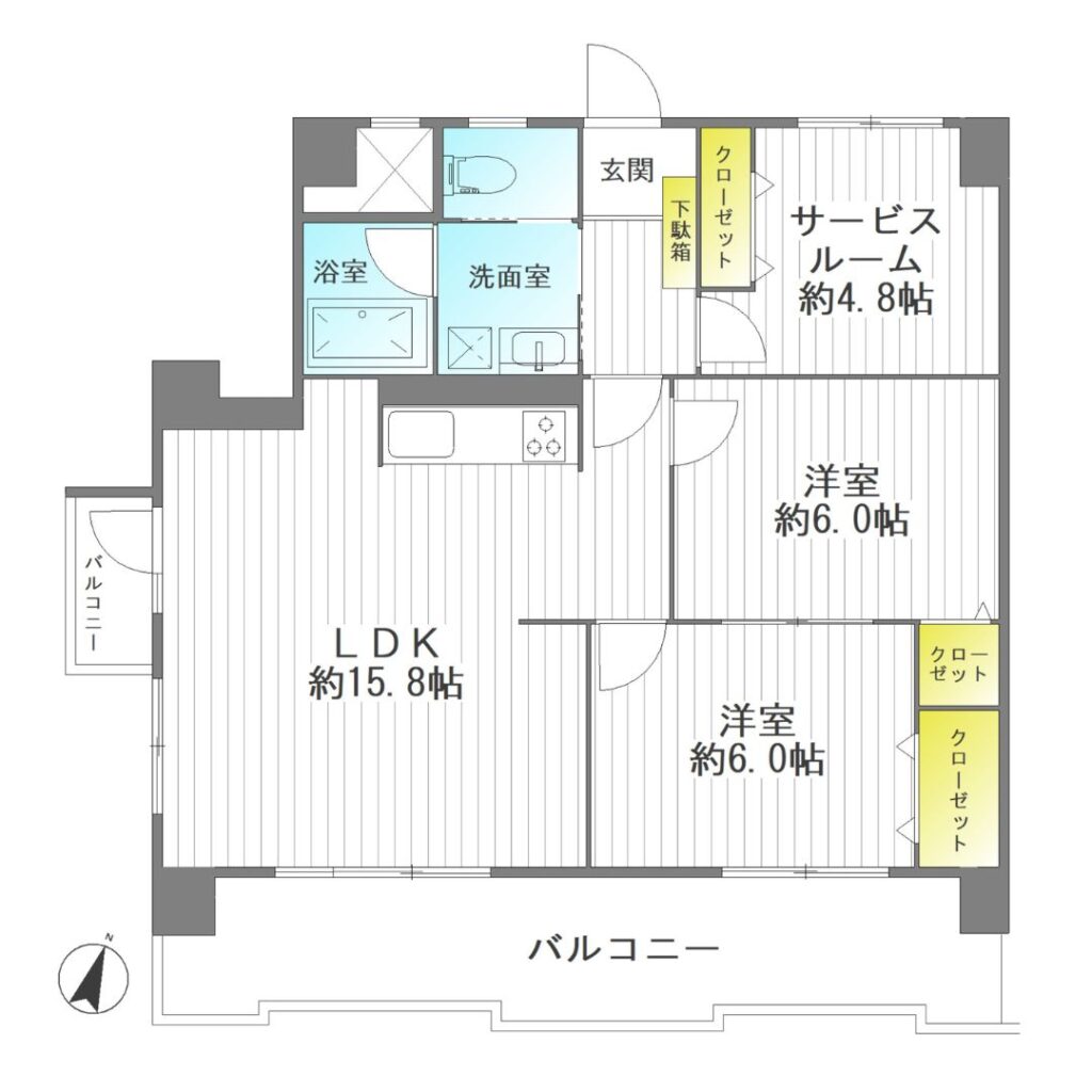 朝日プラザ五橋Ⅳ 6階